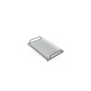 Metal Tray With Handle-White Color-White-30X19.5X5Cm