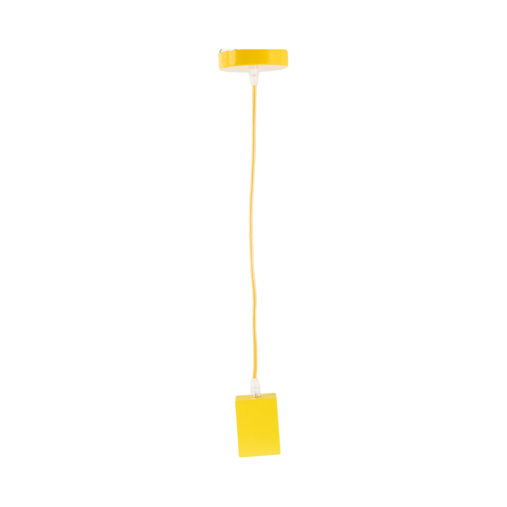 PENDANT LAMP WOOD YELLOW L60xW60xH1000