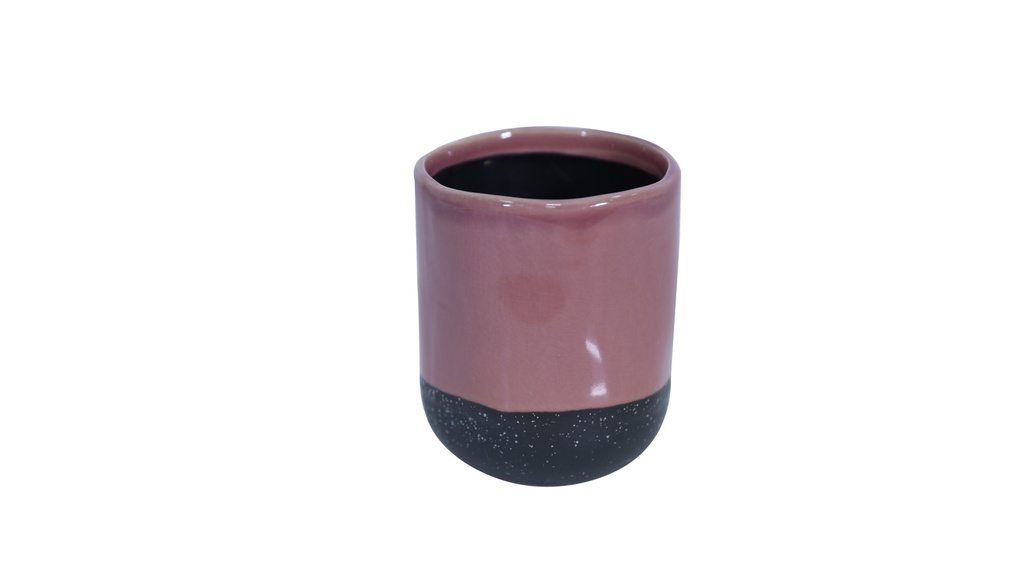 9.4- H12Cm Ceramic Pot-Coffee Mocha