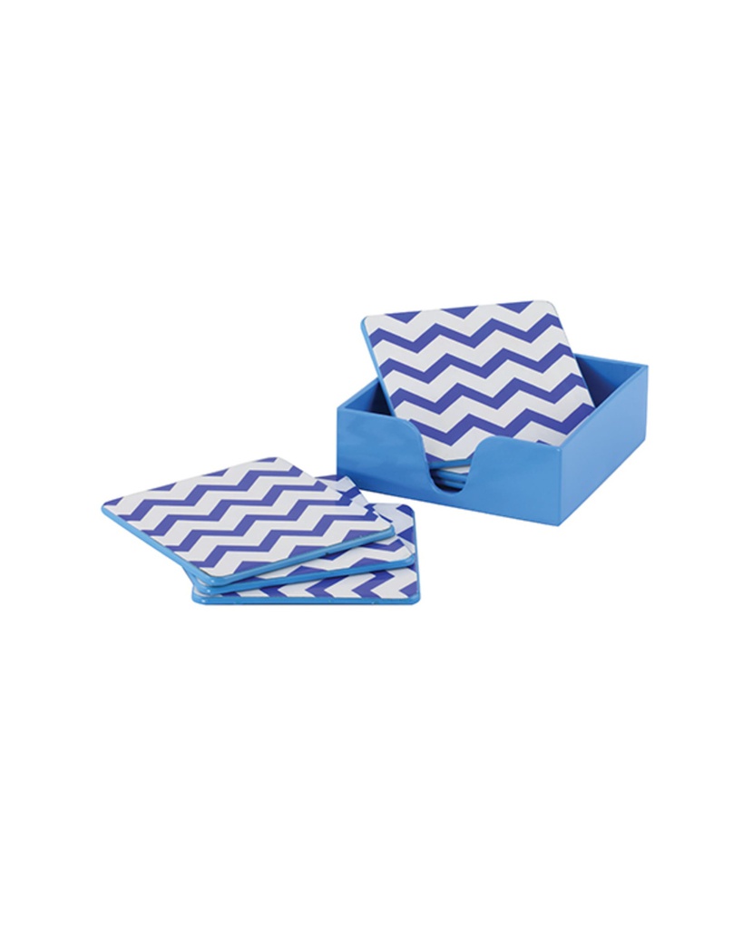 Charger Coaster 11.5X4X11.5Cm Pp Blue &amp; White