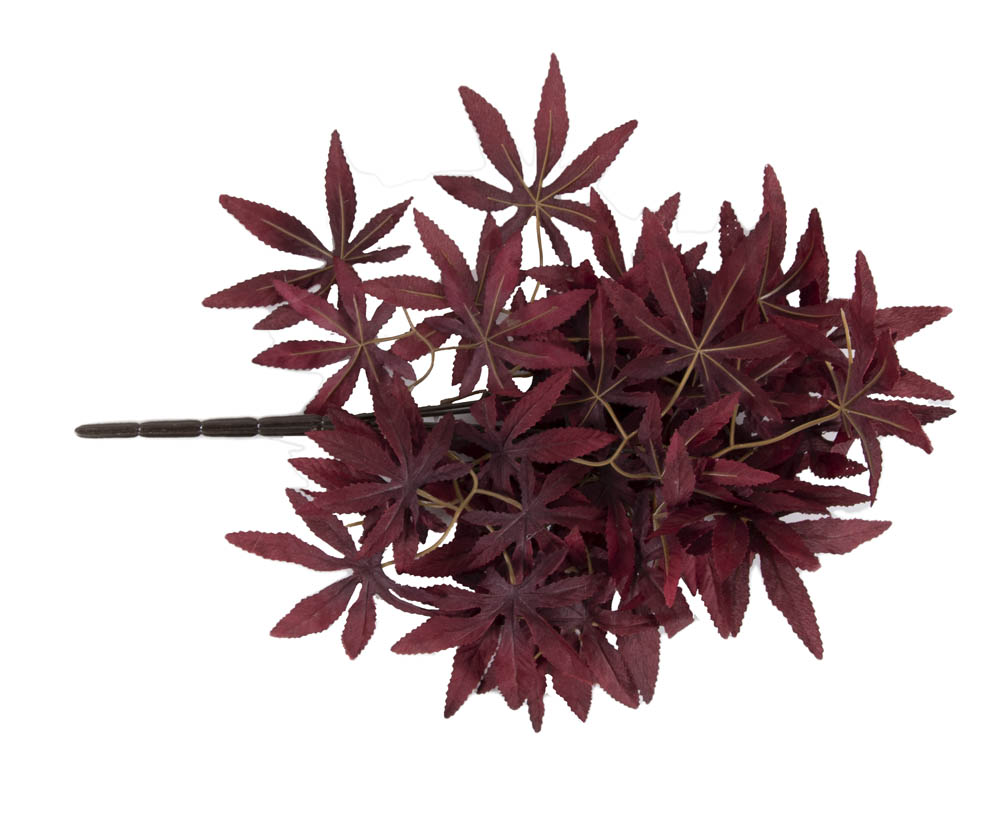 Polyester leaves Bush X6-Purple-29x29x40Cm