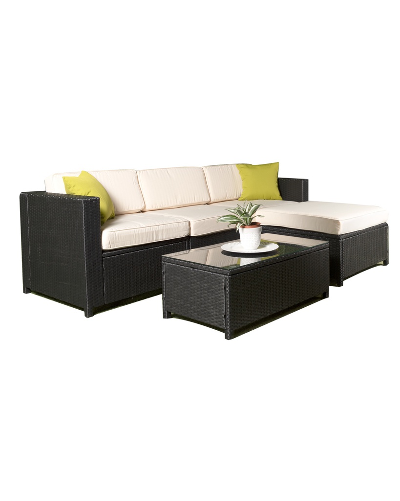 Rattan Outdoor  Furniture Set  Chasel - Black