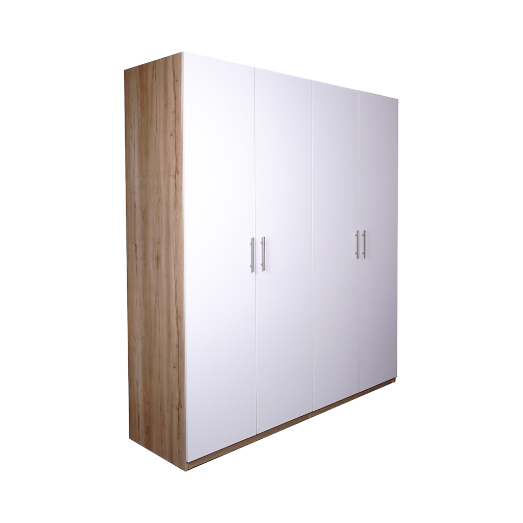 WARDROBE 200*60*220 CM OAK /WHITE DOORS